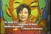 1999 Racism. Stop It! Awards on Much Music - Dr. Hedy Fry