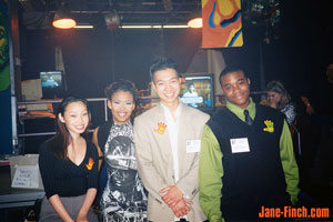 1999 Racism. Stop It! Awards on Much Music - Helen Vong, Juliette Lewis, Paul Nguyen and Chris Williams