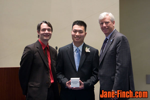 Toronto City Councillor Gord Perks, Paul Nguyen, Toronto Mayor David Miller