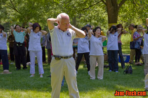Tai chi instructor at 70 years old - a picture of perfect health!