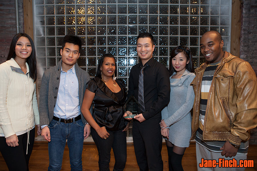 David Nguyen receives the Equity and Diversity Award at the 2012 Identify 'N Impact Awards