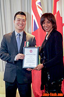 Paul Nguyen and the Hon. Margarett Best, Ontario Minister of Consumer Services