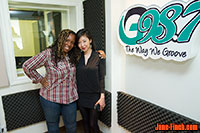 G98.7 FM host Jemeni G interviews Sue Chun