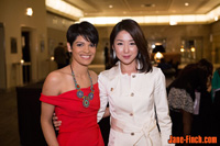 Sue Chun with CBC's Anne-Marie Mediwake