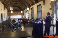 Paul Nguyen speaks at the 2015 Mindfest mental health and wellness fair hosted by the University of Toronto's Department of Psychiatry