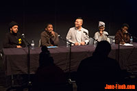 Paul Nguyen speaks at the Regent Park Film Festival