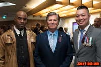 Chris Williams, Gord Martineau and Paul Nguyen at the June Callwood Awards