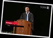 Paul Nguyen gives remarks as the alumni greeter to the 2023 graduating class of LAPS at York University convocation.