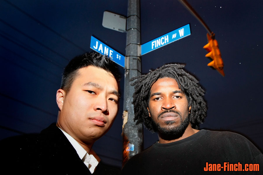 Paul Nguyen and Mark Simms at the Jane-Finch intersection